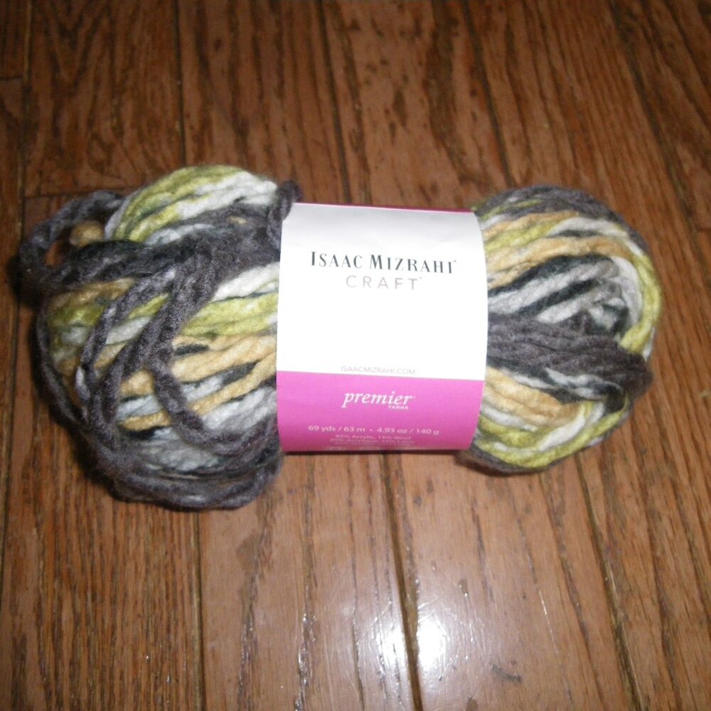 1 Skein Isaac Mizrahi Craft Premier Wool Blend Yarn Color Harlem